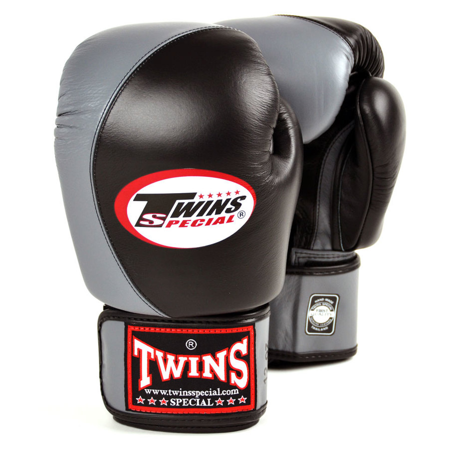 Download Twins Boxing Gloves / Pro 2-Tone / Black-Grey