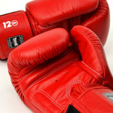 Twins BGVL3 Red Leather Muay Thai Gloves Twins BGVL3 Red Leather Muay Thai Gloves