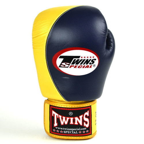 Download Twins Boxing Gloves / Pro 2-Tone / Navy Blue-Gold